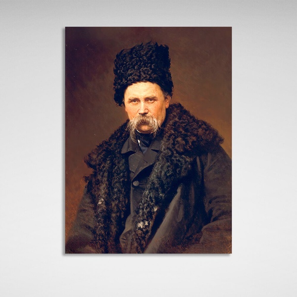 Картина на холсте портрет Шевченка, 30х40 см, Холст полиэстеровый