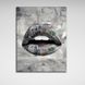 Картина на холсті Губи білі доллар, 30х40 см, Холст поліестеровий