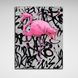 Картина на холсте для дома Розовый фламинго, 30х40 см, Холст полиэстеровый