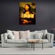 Картина на полотні на стіну в офіс для мотивації Мона Ліза зі злитками золота, 30х40 см, Холст поліестеровий